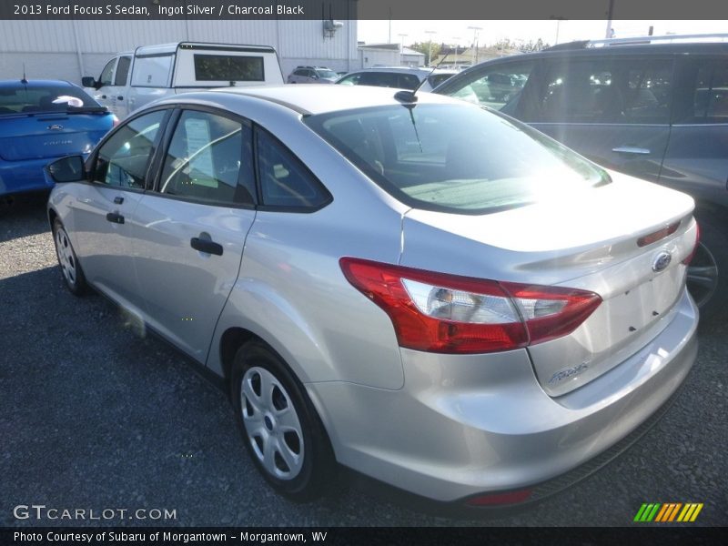 Ingot Silver / Charcoal Black 2013 Ford Focus S Sedan