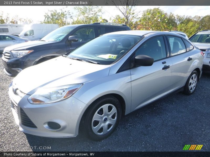 Ingot Silver / Charcoal Black 2013 Ford Focus S Sedan