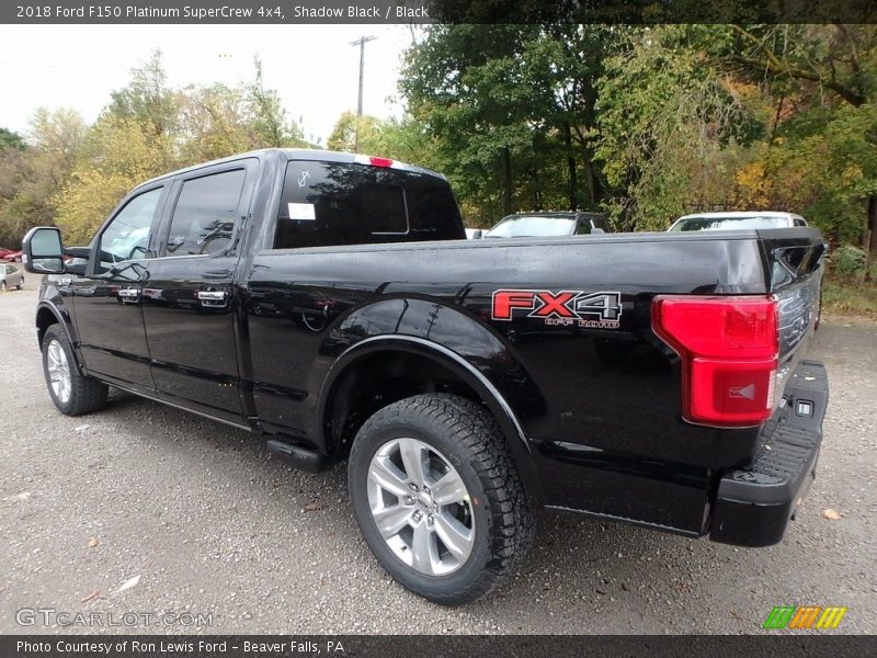 Shadow Black / Black 2018 Ford F150 Platinum SuperCrew 4x4