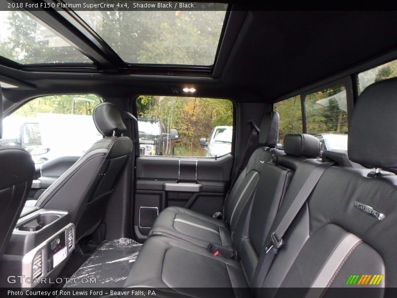 Rear Seat of 2018 F150 Platinum SuperCrew 4x4
