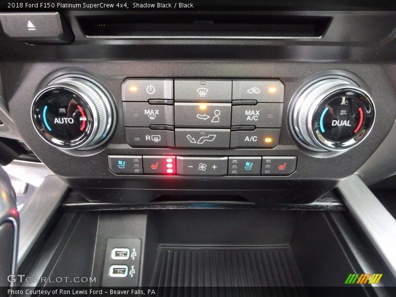 Controls of 2018 F150 Platinum SuperCrew 4x4