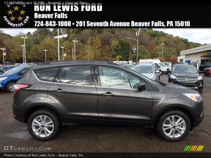Magnetic / Charcoal Black 2018 Ford Escape SE 4WD