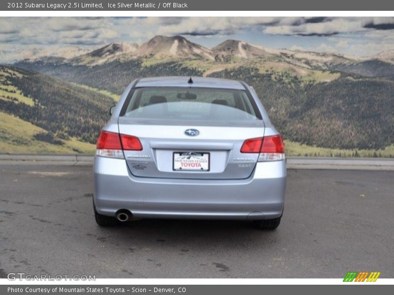 Ice Silver Metallic / Off Black 2012 Subaru Legacy 2.5i Limited