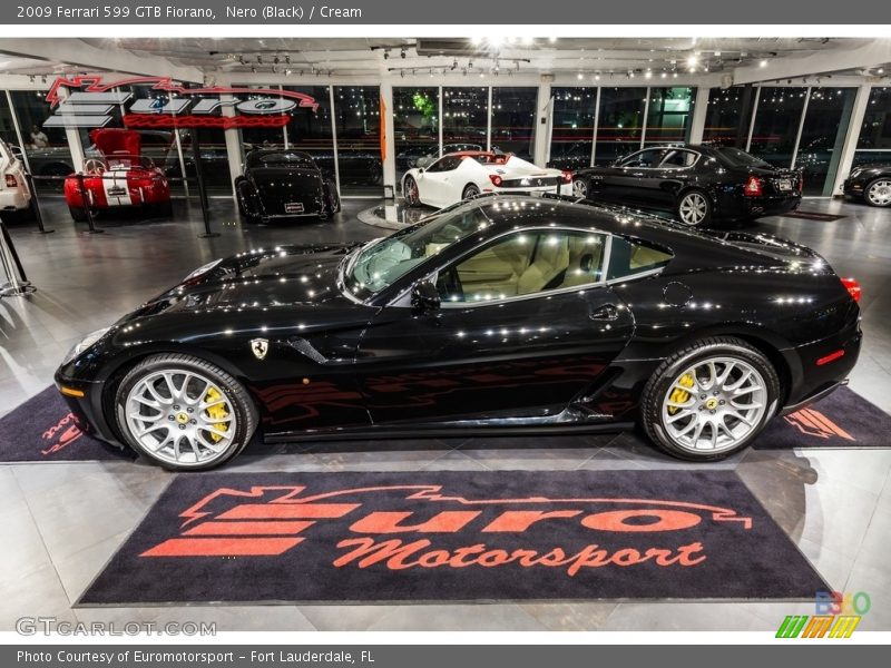 Nero (Black) / Cream 2009 Ferrari 599 GTB Fiorano