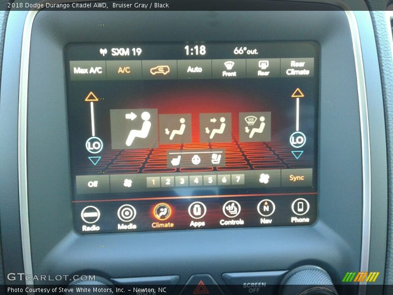 Bruiser Gray / Black 2018 Dodge Durango Citadel AWD