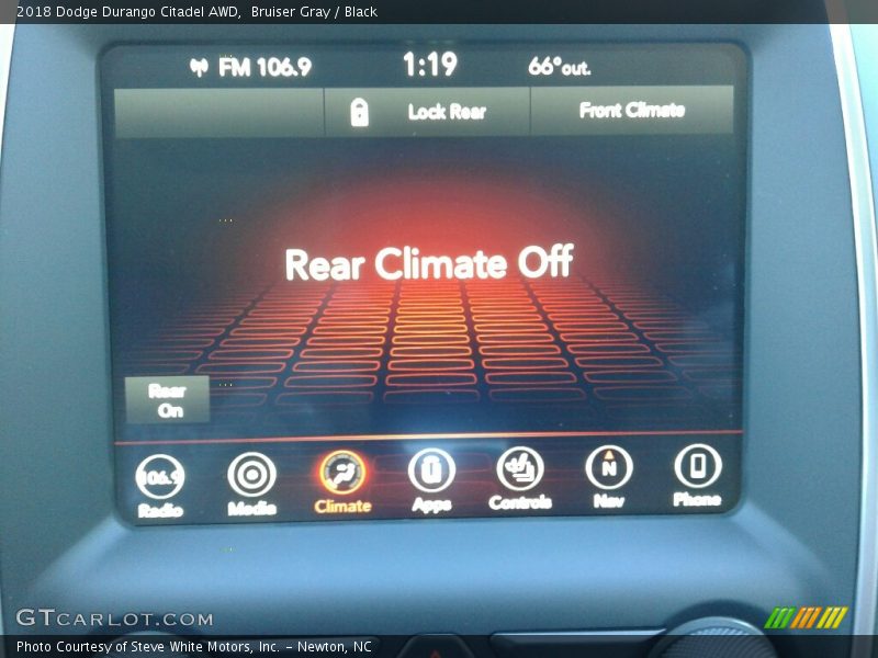 Bruiser Gray / Black 2018 Dodge Durango Citadel AWD