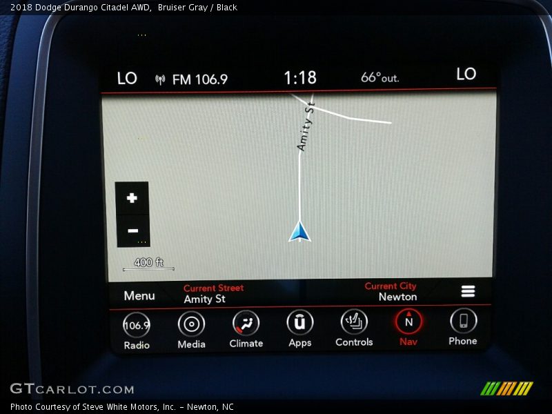 Bruiser Gray / Black 2018 Dodge Durango Citadel AWD