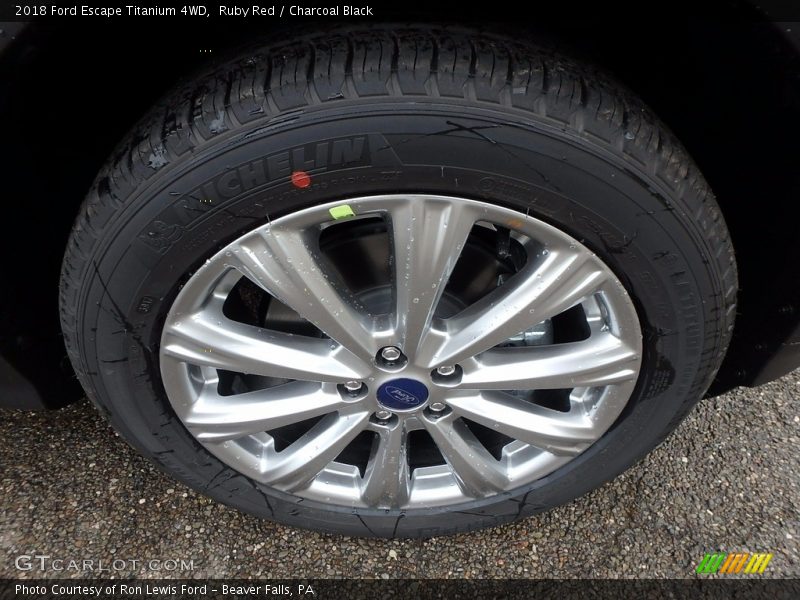 Ruby Red / Charcoal Black 2018 Ford Escape Titanium 4WD