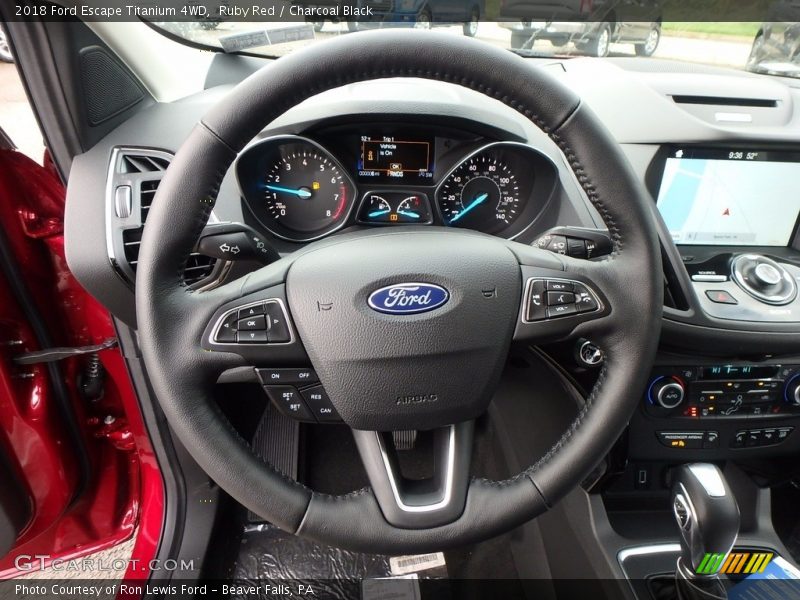 Ruby Red / Charcoal Black 2018 Ford Escape Titanium 4WD