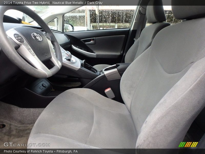 Nautical Blue Metallic / Dark Gray 2014 Toyota Prius Two Hybrid