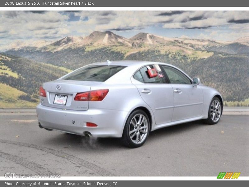 Tungsten Silver Pearl / Black 2008 Lexus IS 250