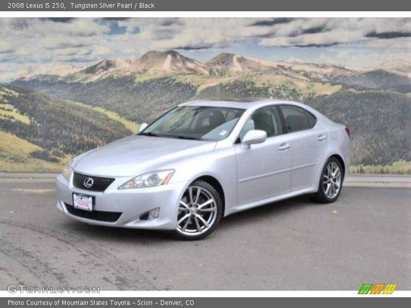 Tungsten Silver Pearl / Black 2008 Lexus IS 250
