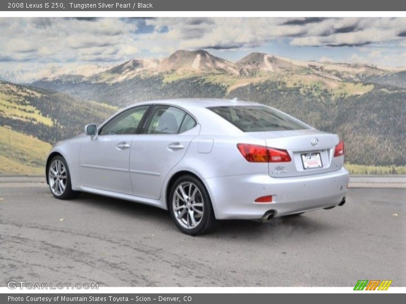 Tungsten Silver Pearl / Black 2008 Lexus IS 250