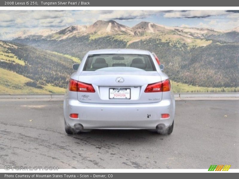 Tungsten Silver Pearl / Black 2008 Lexus IS 250