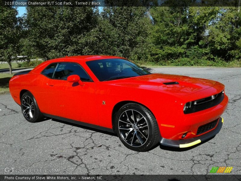 Torred / Black 2018 Dodge Challenger R/T Scat Pack