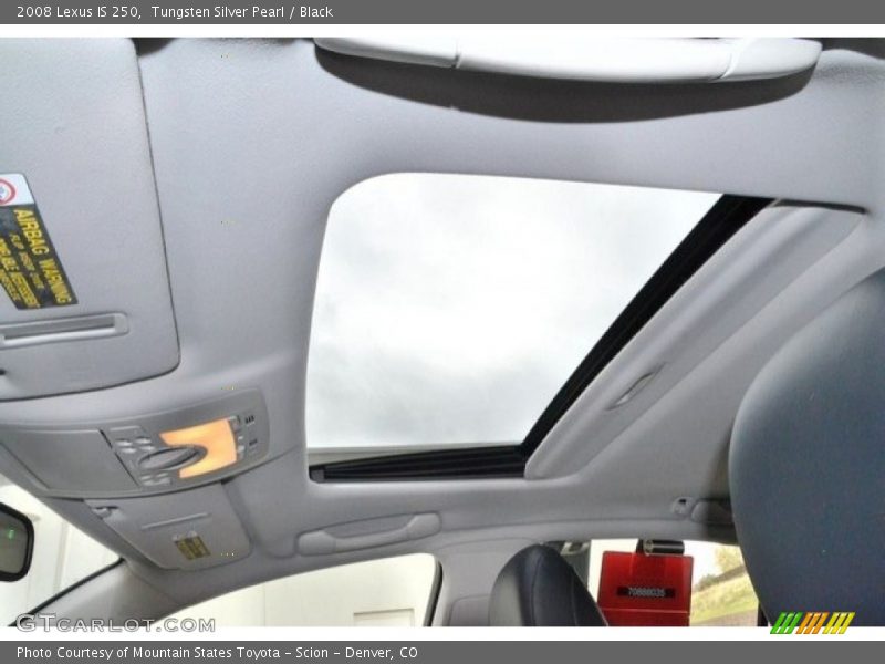 Tungsten Silver Pearl / Black 2008 Lexus IS 250