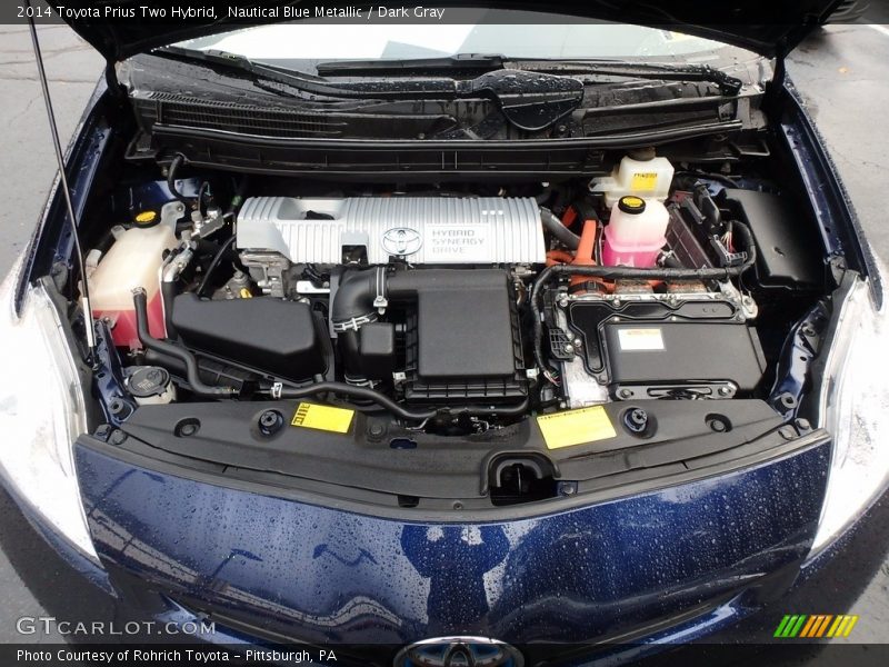 Nautical Blue Metallic / Dark Gray 2014 Toyota Prius Two Hybrid