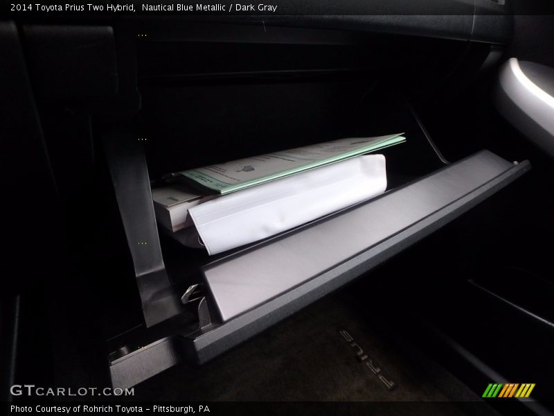 Nautical Blue Metallic / Dark Gray 2014 Toyota Prius Two Hybrid