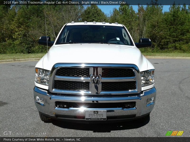 Bright White / Black/Diesel Gray 2018 Ram 3500 Tradesman Regular Cab 4x4 Chassis
