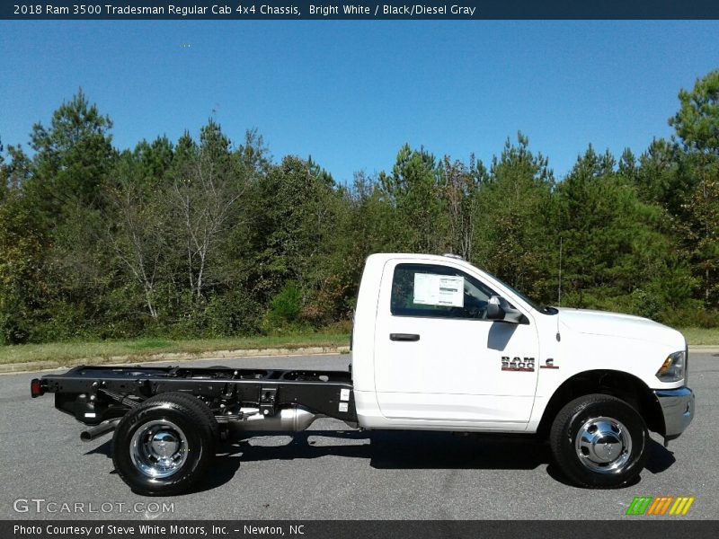 Bright White / Black/Diesel Gray 2018 Ram 3500 Tradesman Regular Cab 4x4 Chassis