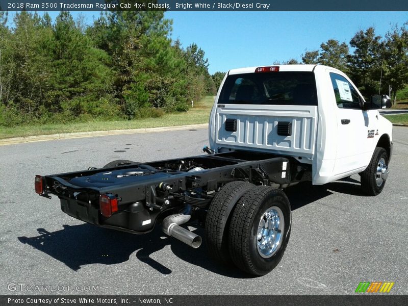 Bright White / Black/Diesel Gray 2018 Ram 3500 Tradesman Regular Cab 4x4 Chassis