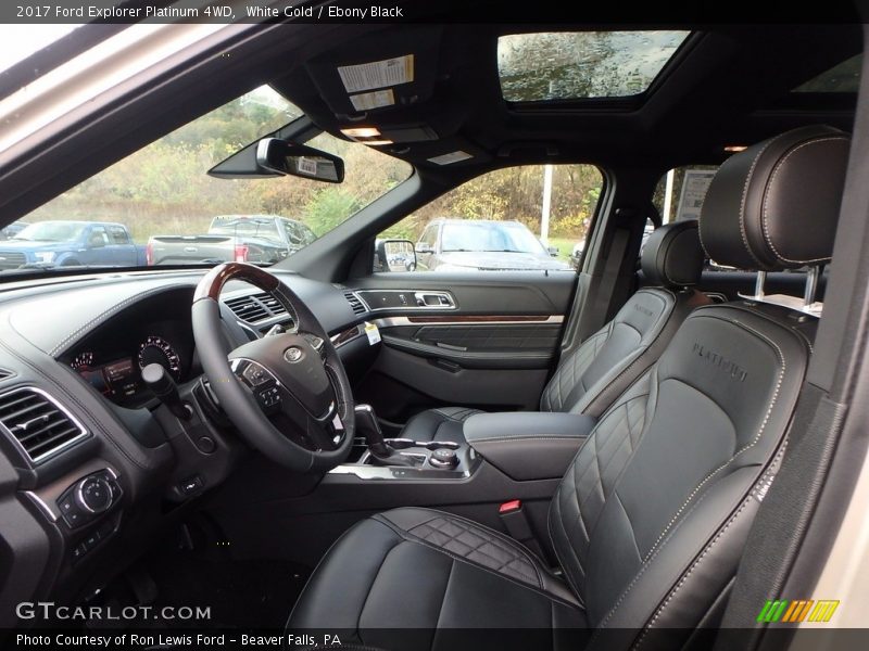  2017 Explorer Platinum 4WD Ebony Black Interior