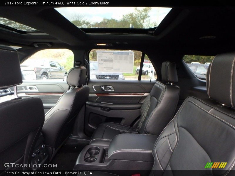 Rear Seat of 2017 Explorer Platinum 4WD