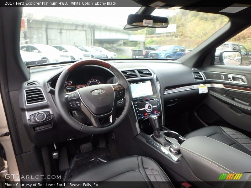 Ebony Black Interior - 2017 Explorer Platinum 4WD 