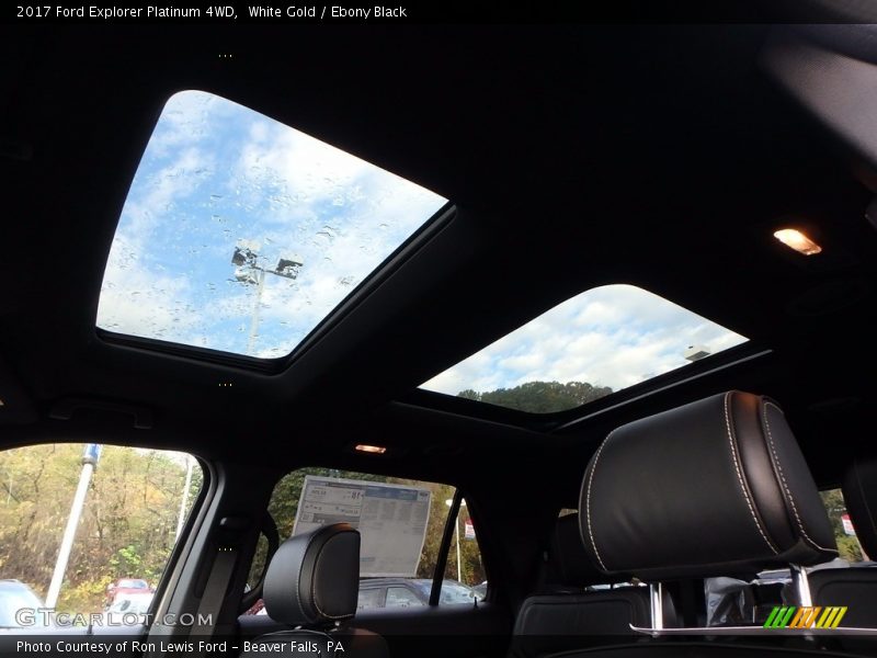 Sunroof of 2017 Explorer Platinum 4WD