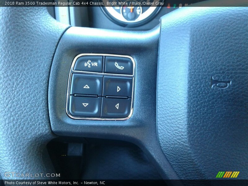 Bright White / Black/Diesel Gray 2018 Ram 3500 Tradesman Regular Cab 4x4 Chassis