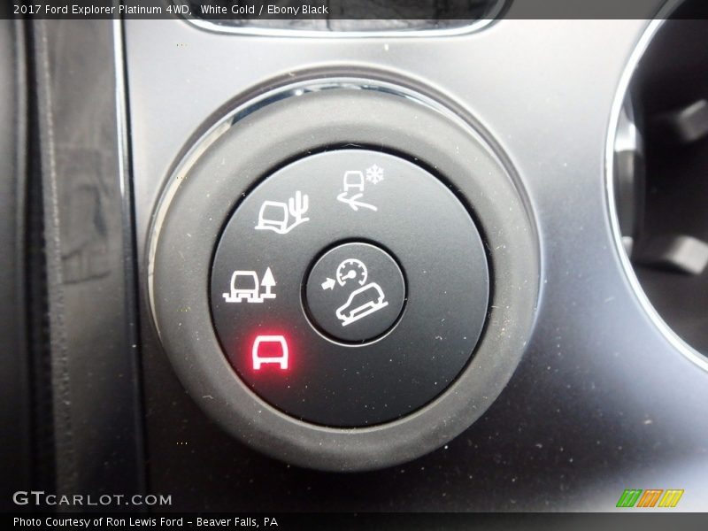 Controls of 2017 Explorer Platinum 4WD