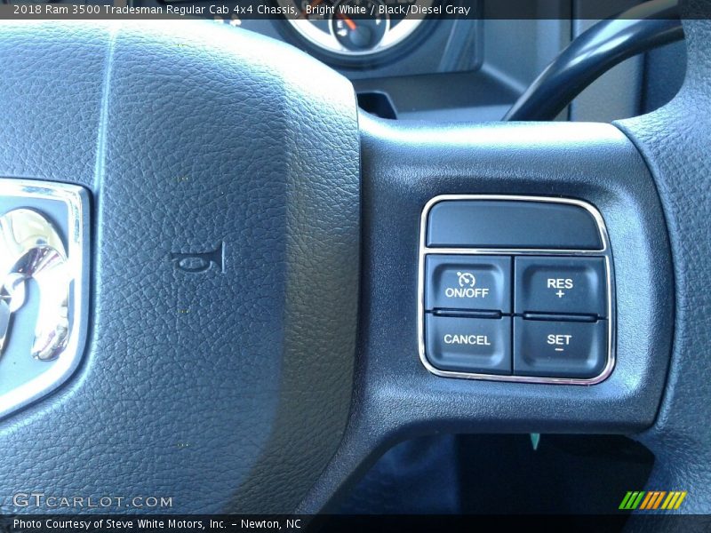 Bright White / Black/Diesel Gray 2018 Ram 3500 Tradesman Regular Cab 4x4 Chassis