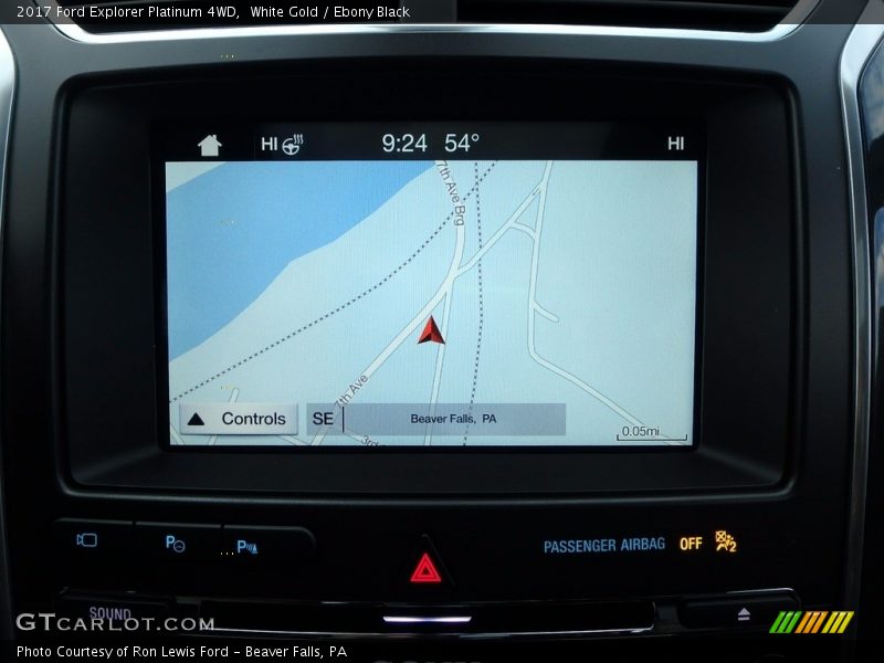 Navigation of 2017 Explorer Platinum 4WD