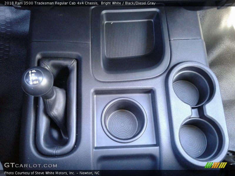 Bright White / Black/Diesel Gray 2018 Ram 3500 Tradesman Regular Cab 4x4 Chassis