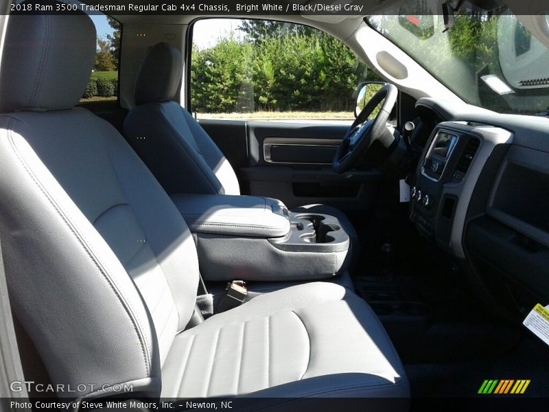 Bright White / Black/Diesel Gray 2018 Ram 3500 Tradesman Regular Cab 4x4 Chassis