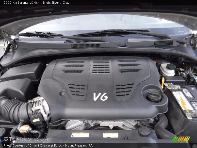Bright Silver / Gray 2009 Kia Sorento LX 4x4