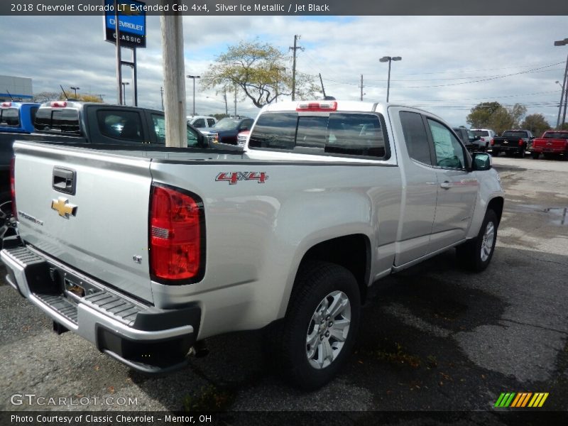 Silver Ice Metallic / Jet Black 2018 Chevrolet Colorado LT Extended Cab 4x4