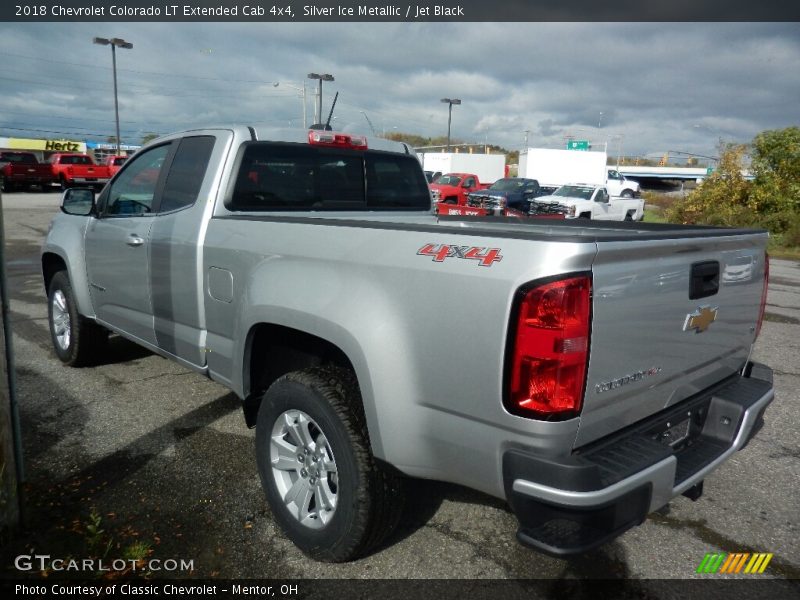 Silver Ice Metallic / Jet Black 2018 Chevrolet Colorado LT Extended Cab 4x4