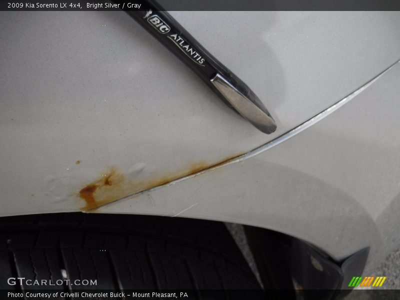 Bright Silver / Gray 2009 Kia Sorento LX 4x4