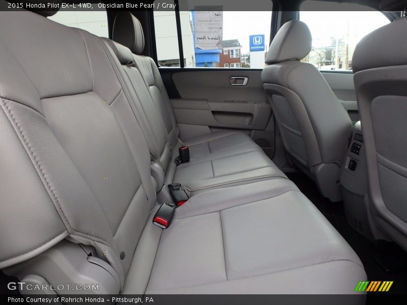 Obsidian Blue Pearl / Gray 2015 Honda Pilot EX-L 4WD
