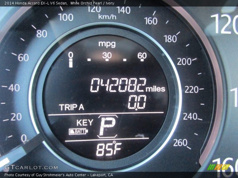 White Orchid Pearl / Ivory 2014 Honda Accord EX-L V6 Sedan