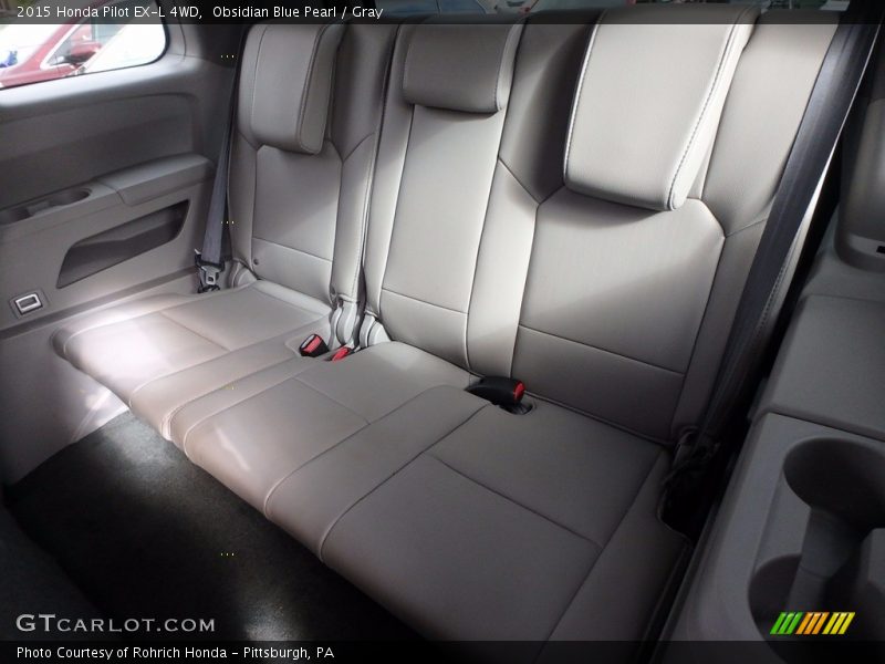 Obsidian Blue Pearl / Gray 2015 Honda Pilot EX-L 4WD