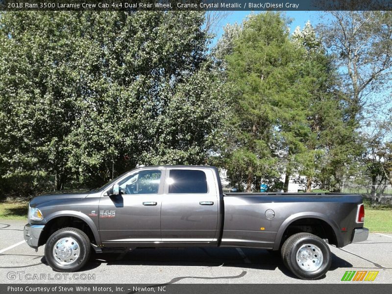 Granite Crystal Metallic / Black/Diesel Gray 2018 Ram 3500 Laramie Crew Cab 4x4 Dual Rear Wheel