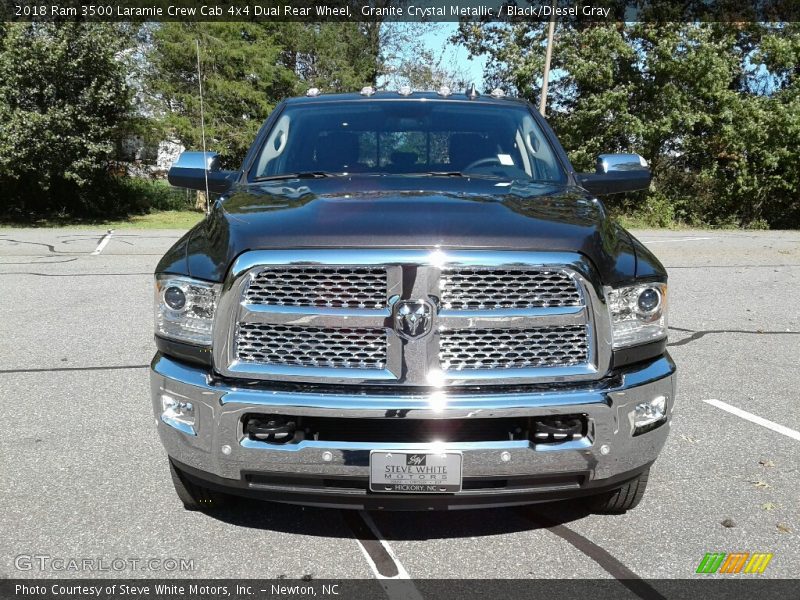 Granite Crystal Metallic / Black/Diesel Gray 2018 Ram 3500 Laramie Crew Cab 4x4 Dual Rear Wheel