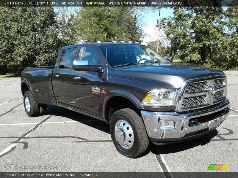 Granite Crystal Metallic / Black/Diesel Gray 2018 Ram 3500 Laramie Crew Cab 4x4 Dual Rear Wheel