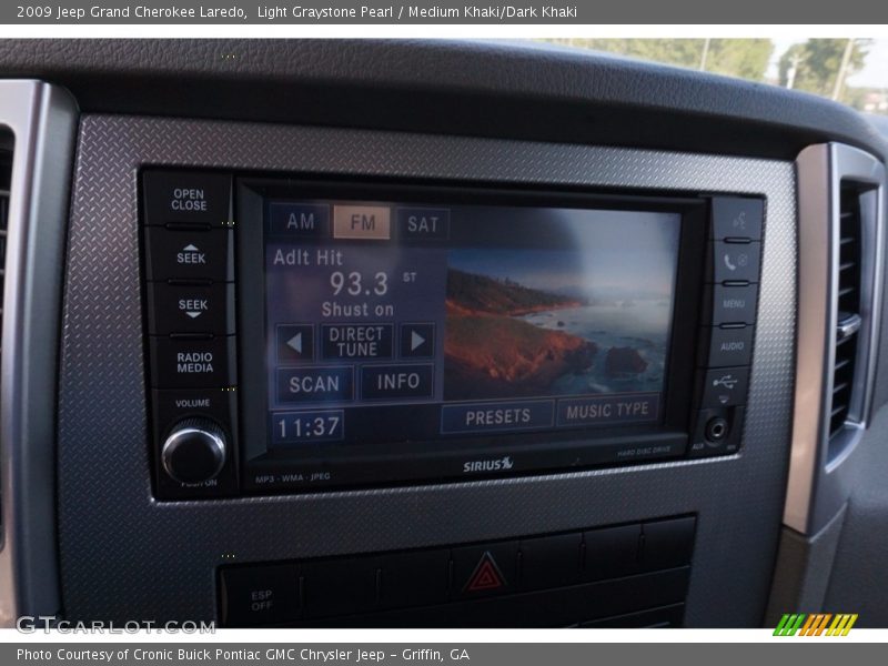 Light Graystone Pearl / Medium Khaki/Dark Khaki 2009 Jeep Grand Cherokee Laredo