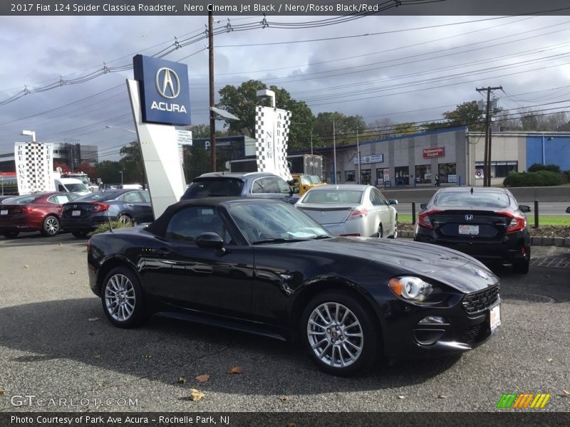 Nero Cinema Jet Black / Nero/Rosso Black/Red 2017 Fiat 124 Spider Classica Roadster