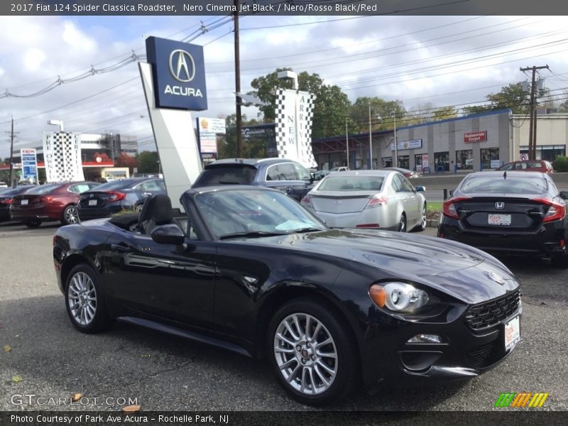 Nero Cinema Jet Black / Nero/Rosso Black/Red 2017 Fiat 124 Spider Classica Roadster