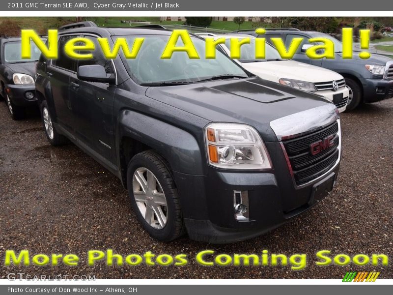 Cyber Gray Metallic / Jet Black 2011 GMC Terrain SLE AWD