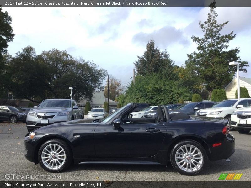 Nero Cinema Jet Black / Nero/Rosso Black/Red 2017 Fiat 124 Spider Classica Roadster
